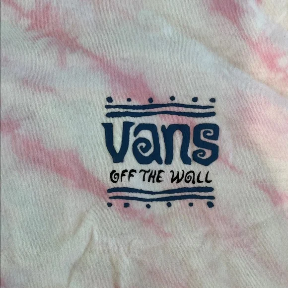 Vans Pink and White Tie-Dye Crop Top - Picture 2 of 4